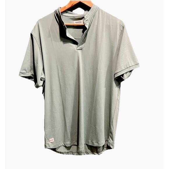 Mantra Collar Seafoam Green Catalyst Short Sleeve Golf Men's T-Shirt Size Large - Picture 1 of 5